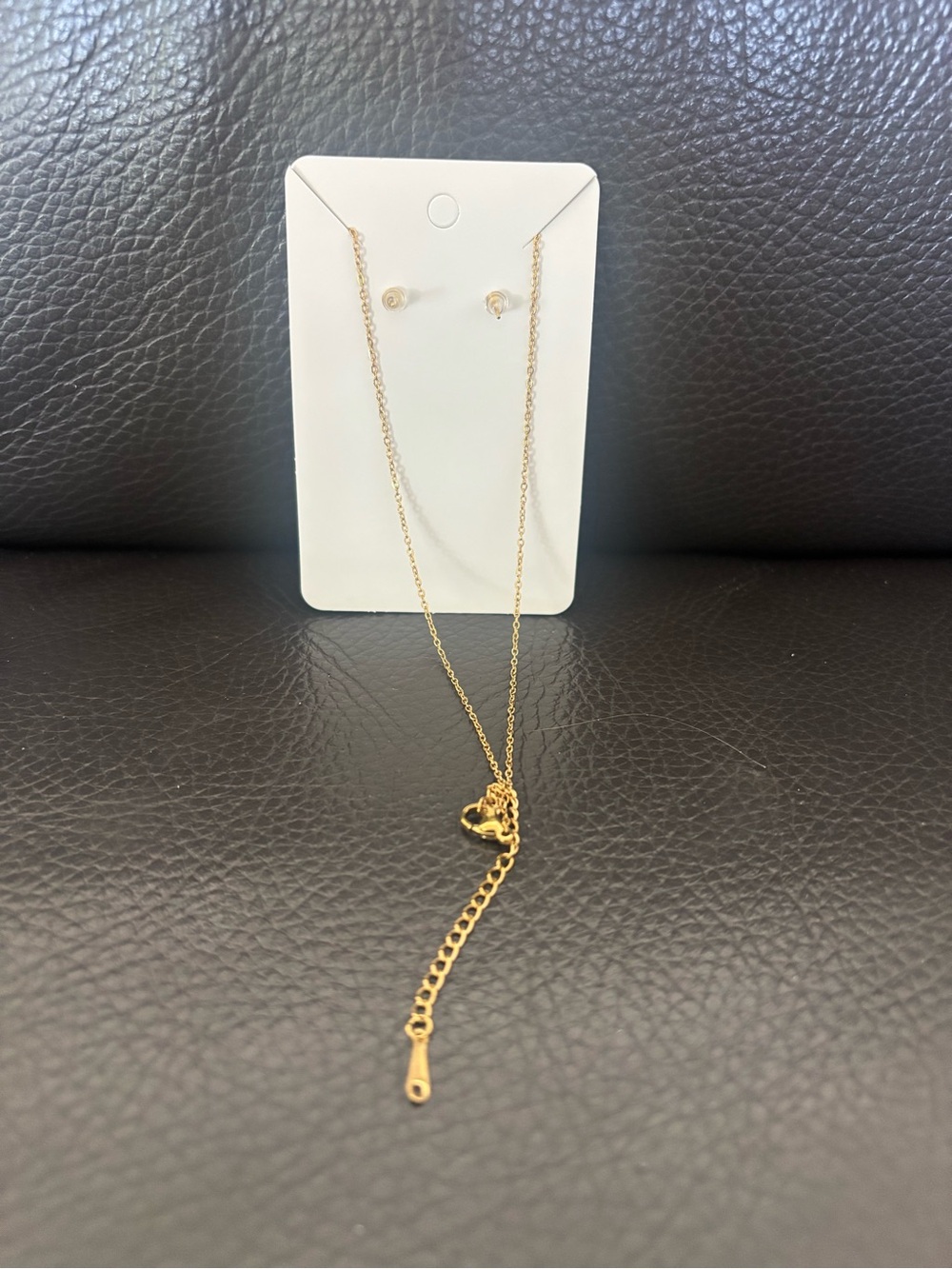Gold-Tone Lemon Pendant Necklace and Earring Set - Picture 4 of 6